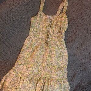 American Eagle Outfitters Green Floral Dress